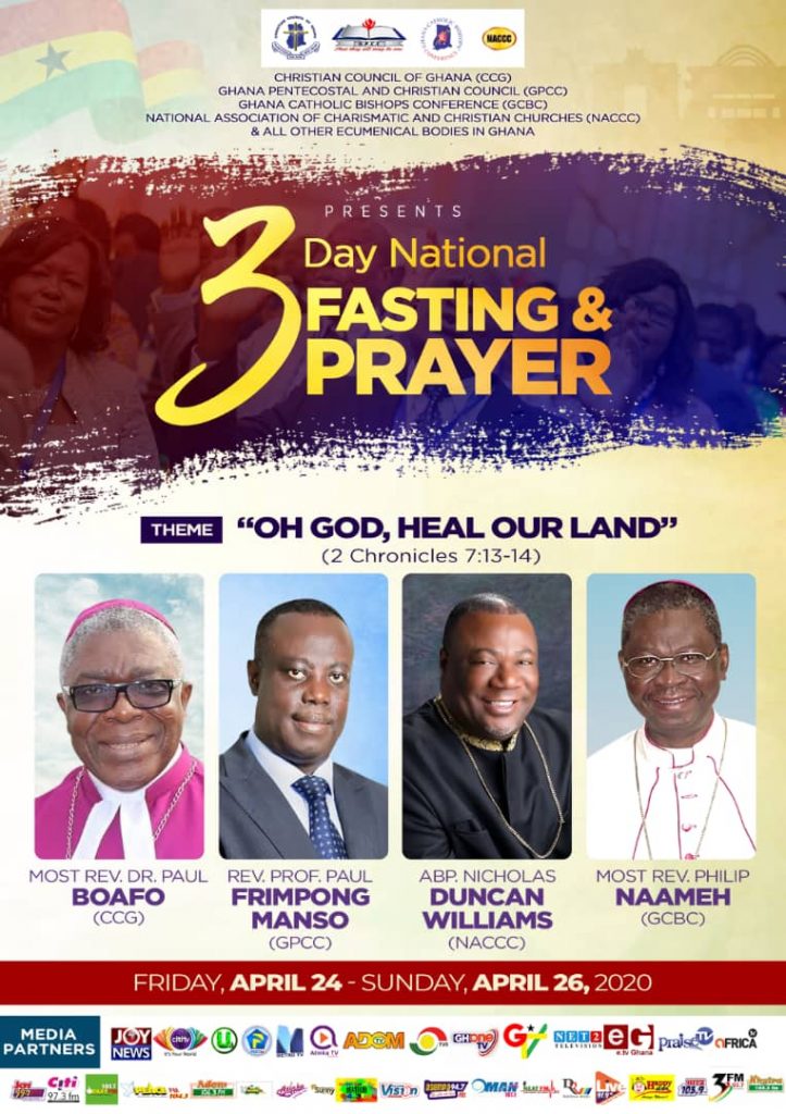 Church leaders promise to help gov't win COVID-19 fight, declare 3-day national prayer and fasting 2 Church leaders promise to help gov't win COVID-19 fight, declare 3-day national prayer and fasting
