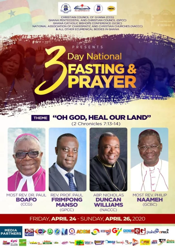 Church leaders promise to help gov't win COVID-19 fight, declare 3-day national prayer and fasting