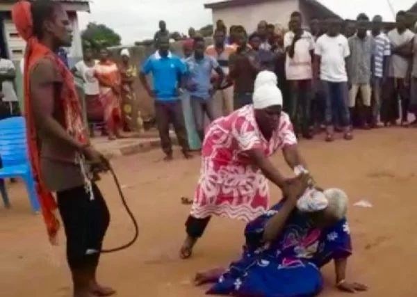 90year old lady lynched after being accused of witchcraft.