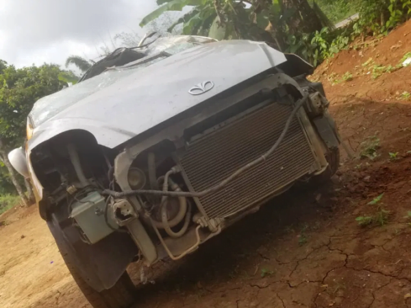 JUST IN- Four (4) EC officials involved in an accident – PHOTOS