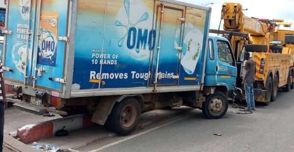 Speeding Truck Runs Over Pure Water Seller