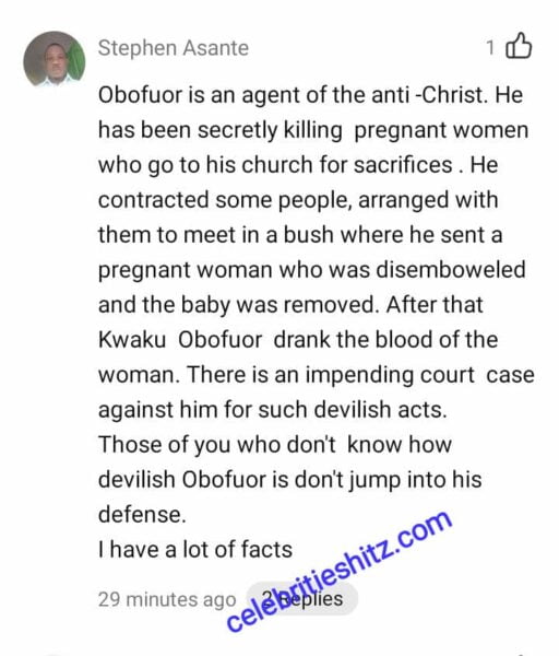 Rev. Obofour Big Time Exposed For Killing Pregnant Women – Picking His Money Dangerous