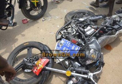Breaking: Okada Rider Leading Mahama’s Convoy Crashes Into Coma
