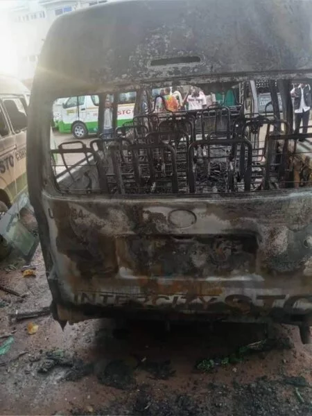 Volta Secessionists Beat STC Drivers, Burn Bus