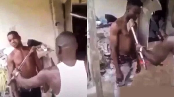 Watch Video: Guys Set Internet Ablaze After a Video Of Them Testing Juju They Chop Pops Up
