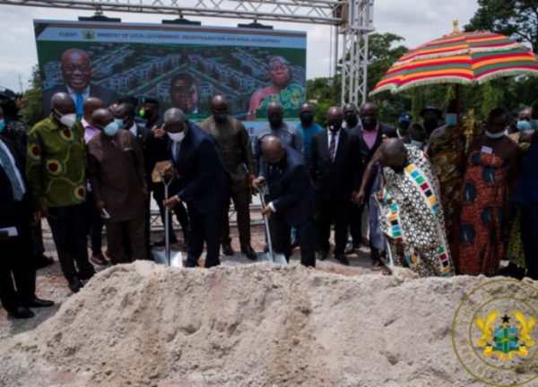 Akufo-addo Cuts Sod for 20 Residential Facilities for Appeal Court Judges in Kumasi