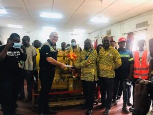 COVID19 3 mantrac ghana donates caterpillar engine worth us20000 to ttu autotronic laboratory