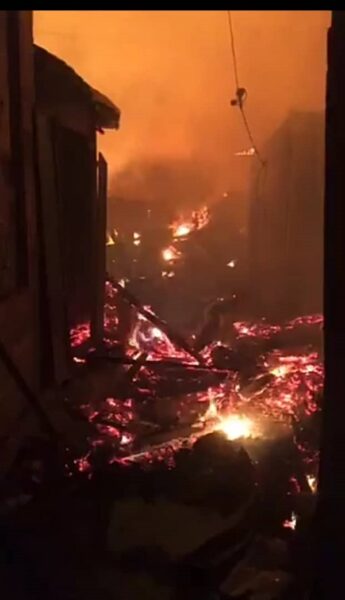 Fire guts Akyem Oda Market