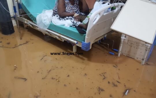 Cape Coast Hospital floods1