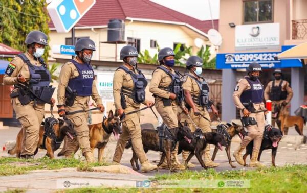 Ghana Police launches dog patrol operations to fight Crime