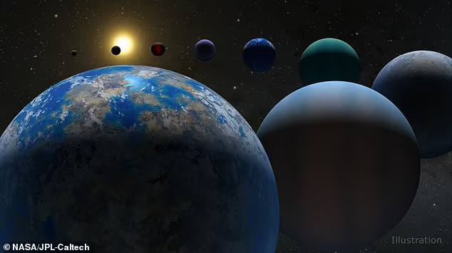 NASA confirms there are more than 5,000 planets beyond our solar system including several 'hot Jupiters', 'super-Earths', and 'mini-Neptunes'. An artist's impression of the variety of different exoplanets are depicted here