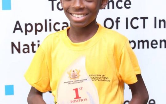 11 year old princess kumi receives best ict student award for bono east
