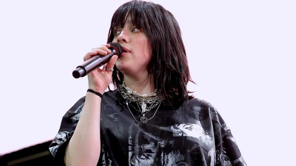 billie eilish pokes fun at herself after falling off stage at coachella