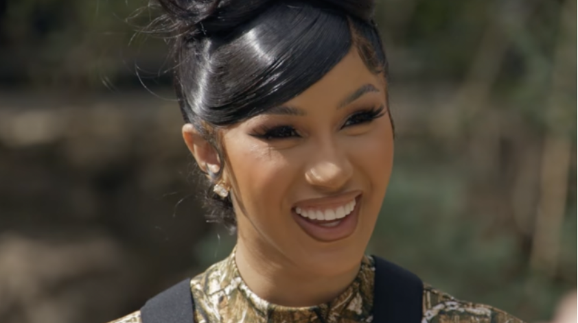 cardi b learns how to survive in the wild and even purify water by using a sock
