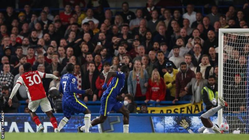 Eddie Nketiah scores twice as Arsenal beat Chelsea at Stamford Bridge 1 eddie nketiah scores twice as arsenal beat chelsea at stamford bridge