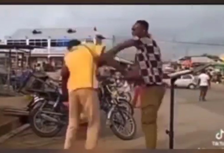 man assaults preacher on the street