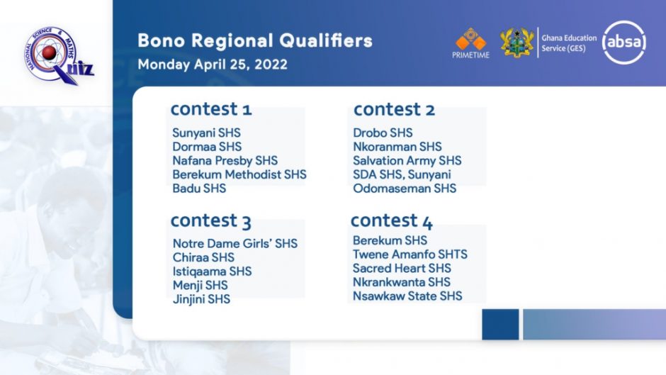nsmq 2022 regional qualifiers begin on april 25 here are all the fixtures scaled
