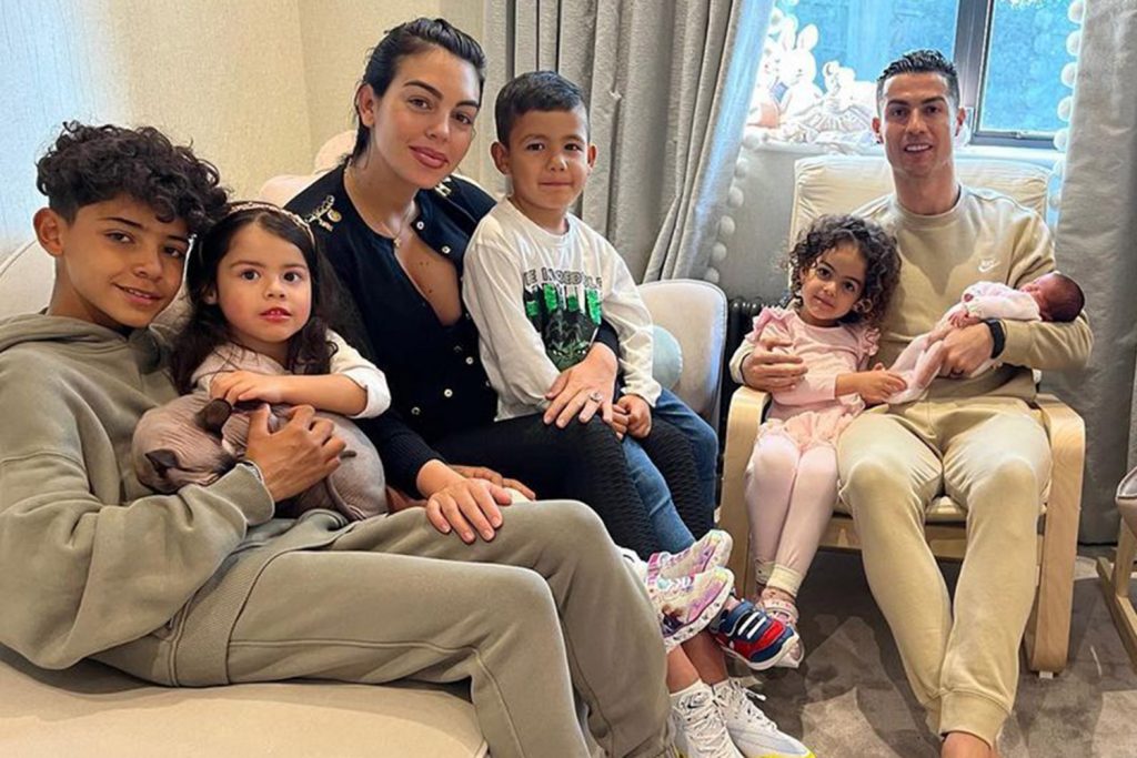 ronaldo shares first family photo with newborn daughter since announcing death of son