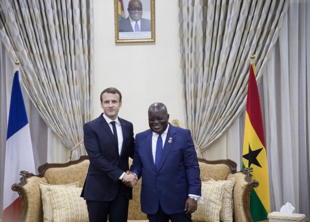 the future of the french people is secure in your hands akufo addo congratulates macron on re election