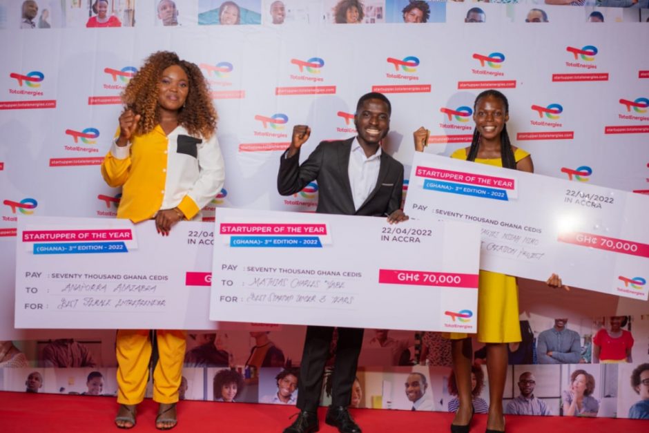 TotalEnergies supports 3 entrepreneurs with ¢210,000 through ‘Startupper of the Year Challenge’ 1 totalenergies supports 3 entrepreneurs with c2a2210000 through startupper of the year challenge scaled