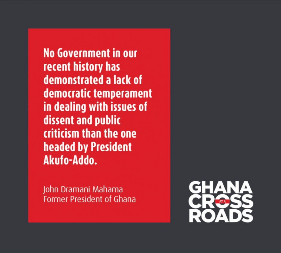 akufo addo has been the worst at handling dissent and public criticism mahama scaled
