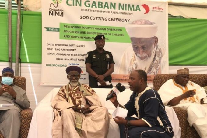chief imam cuts sod for community centre in nima