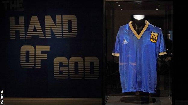 Diego Maradona: Argentina legend’s ‘Hand of God’ shirt sells for £7.1m at auction 1 diego maradona argentina legends hand of god shirt sells for 7 1m at auction