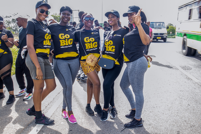 letshegos customers join company for wellness walk