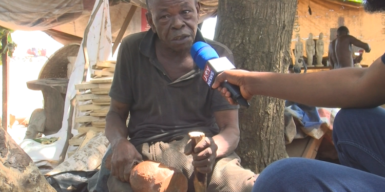 73 year old artisan talks about how he makes a living from carving