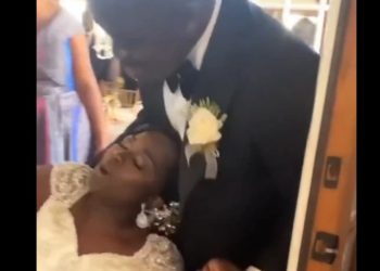 Bride ‘faints’ briefly as Joe Mettle pops up at her wedding reception
