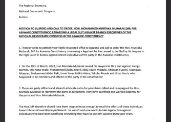 Bring Mohammed Muntaka to book – NDC executives told