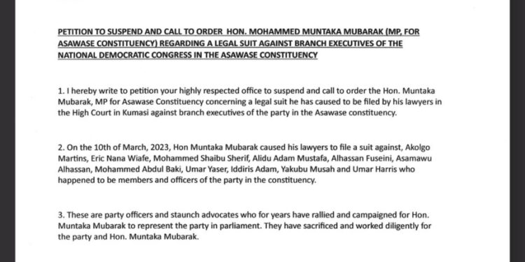 bring mohammed muntaka to book ndc executives told