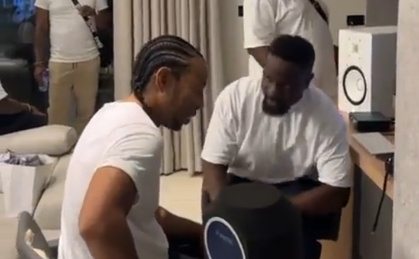 ludacris hangs out with sarkodie in ghana fans speculate new music