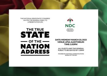 NDC set to deliver true state of nation address on Monday