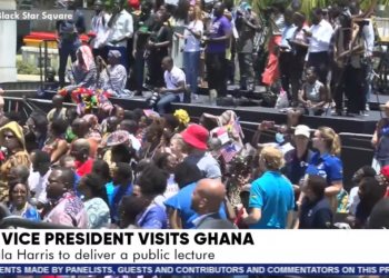 Playback: Kamala Harris addressed Ghanaians from Black Star Square
