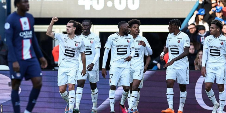 psgs long unbeaten run at home ended by rennes