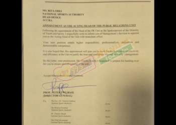 Rita Odei replaces Charles Amofa as PR Head of NSA