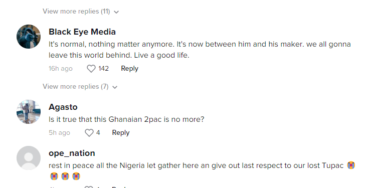 social media users react to tiktoker ahoufes death