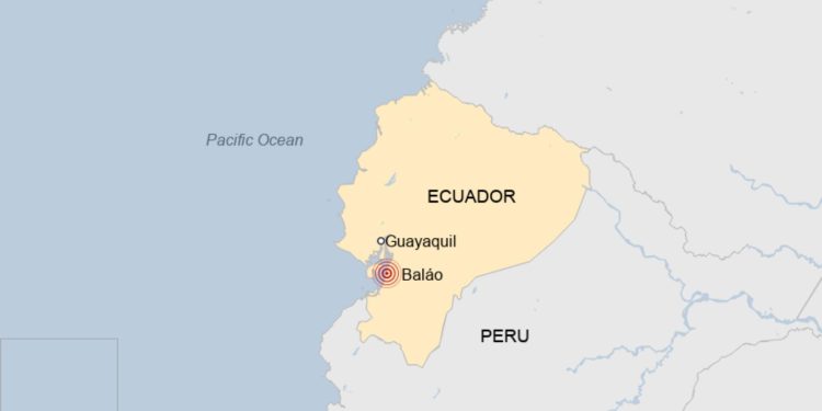 southern ecuador earthquake kills at least 12