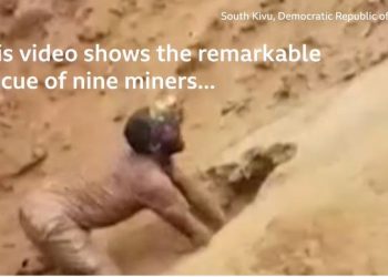 Video: How man used bare hands to rescue trapped gold miners in DR Congo