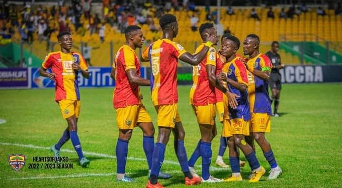 2022 23 betpawa pl hearts win aduana stay top