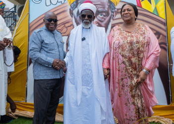 Akufo-Addo and wife, Rebecca, visit Chief Imam as he turns 104