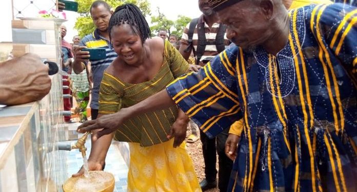 bede ziedeng provides potable water for eremon shts
