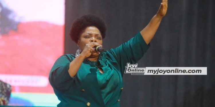 Celestine Donkor ministers at Joy Corporate Worship 2023 1 celestine donkor ministers at joy corporate worship 2023