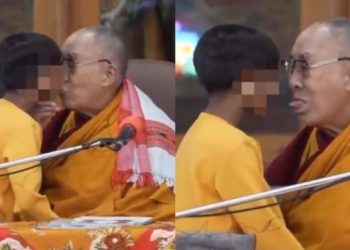 Dalai Lama apologises after video asking boy to ‘suck my tongue’