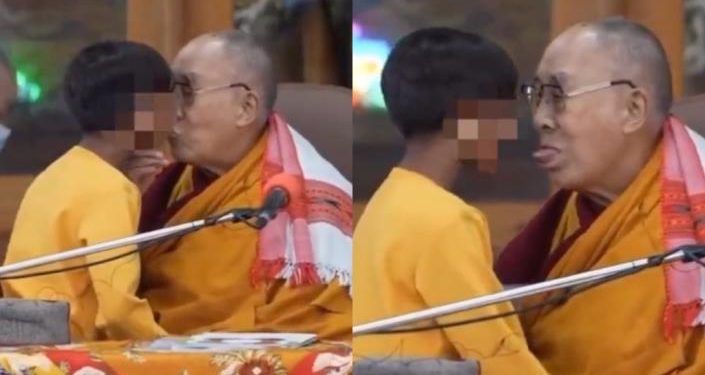 dalai lama apologises after video asking boy to suck my tongue