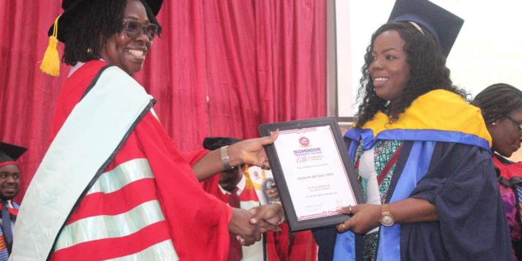 dominion university college the world today belongs to people who challenged the status quo prof nsowah nuamah to graduands