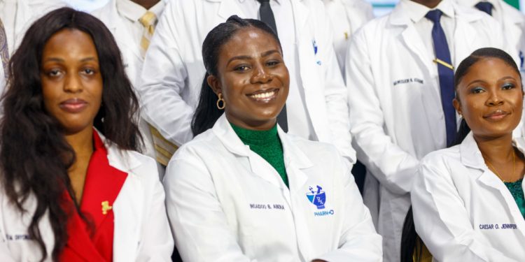 entrance university college holds maiden white coat ceremony