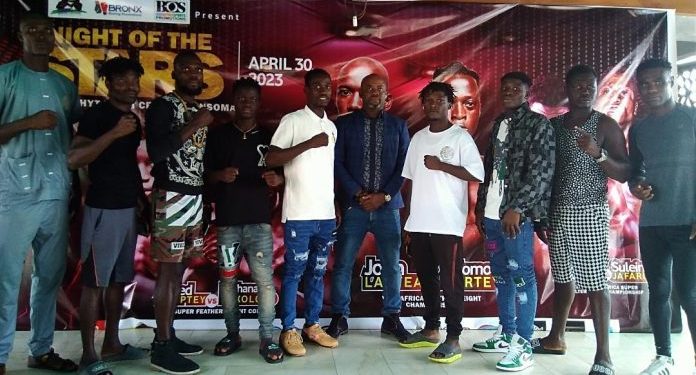fight night of the stars comes off at idrowhyt events centre on april 30