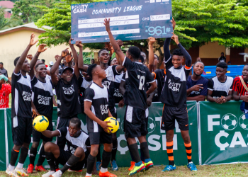 Footy Cash thrill football fans during Easter festivities in Kwahu